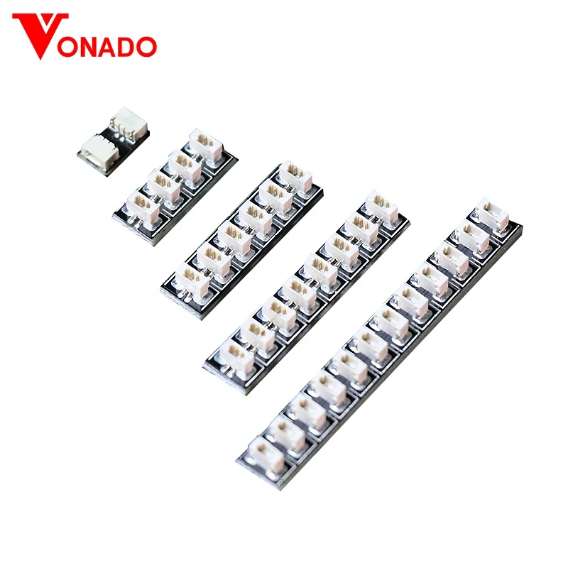 Accesorios de luz LED Vonado, 4 unidades por paquete para placa de expansión de interfaz de 0,8mm y 2-12 pines, Compatible con modelos de bloques