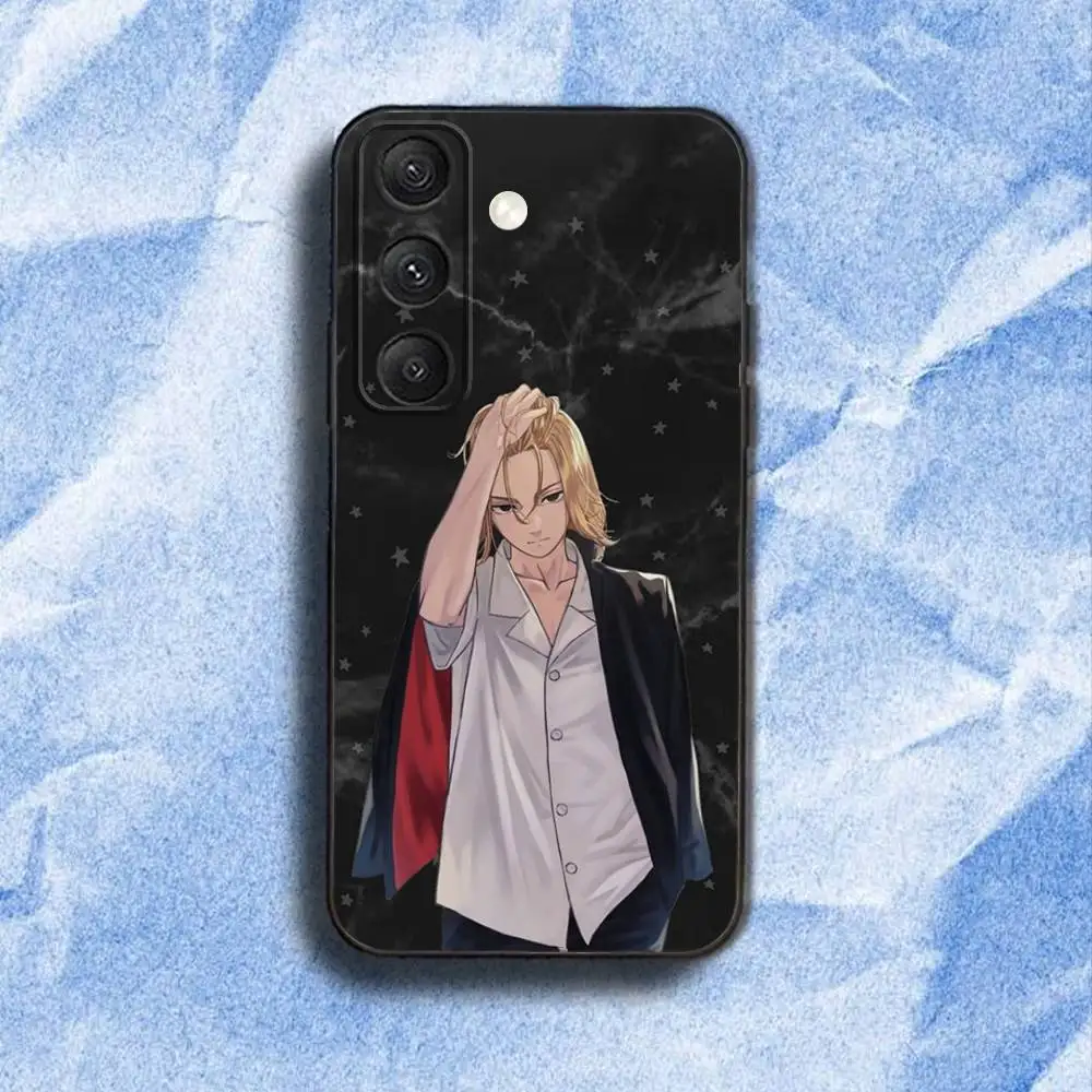 Coque de téléphone Tokyo r-revengers, étui souple noir pour Samsung S 25,24,23,22,30,21,10,9,Ultra,Plus,Lite,FE,4,5G