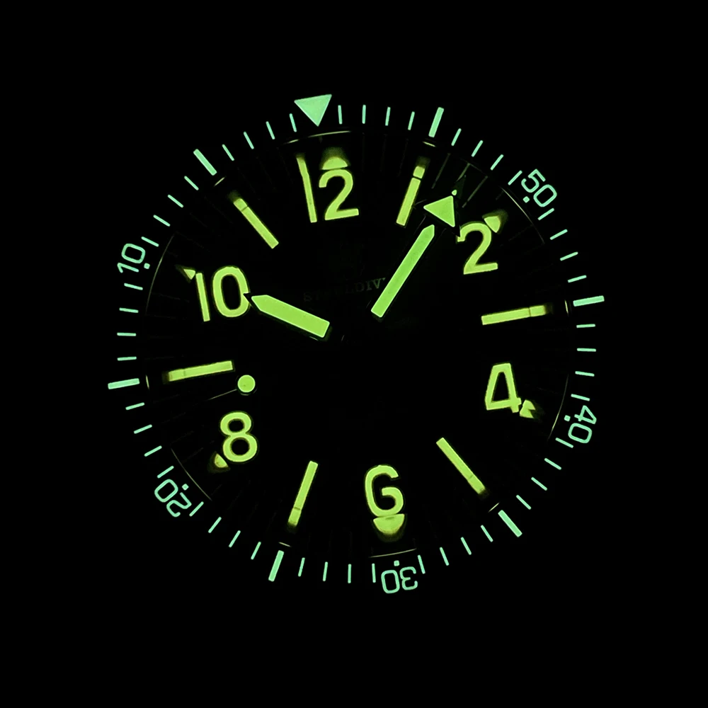 SteelinstrucMen-Montre de Plongée Mécanique et existent, Montre-Bracelet Étanche à 200m, Verre Saphir et Céramique, Lunette NH35, 45mm