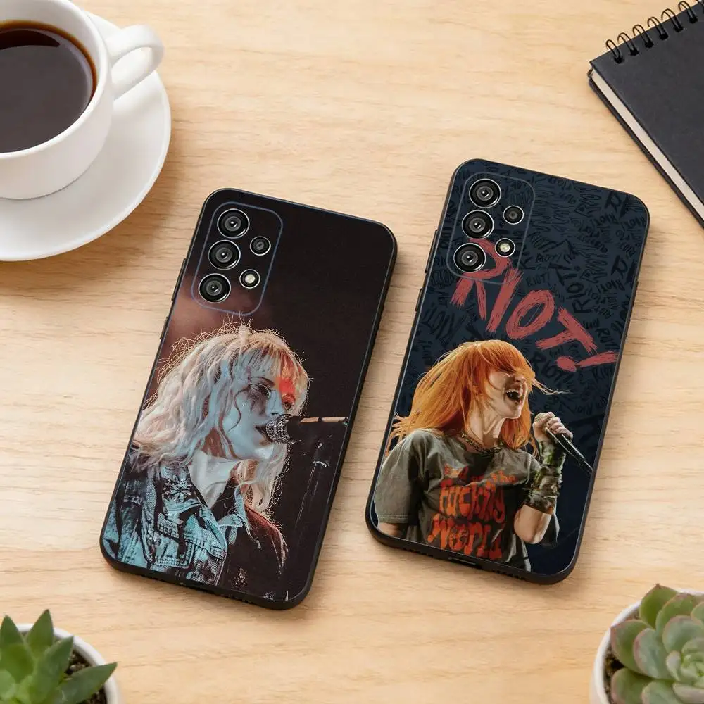 Paramore Pop-Punk B-Band Phone Case For Samsung S25,S24,S21,S22,S23,S30,Ultra,S20,Plus,Fe,Soft Silicone Black Cover