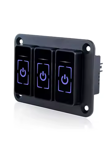 New touch screen Universal LED Switch Panel Light On-Off Control Relays System for SUV UTV Boat Caravan Rocker Switch Panel