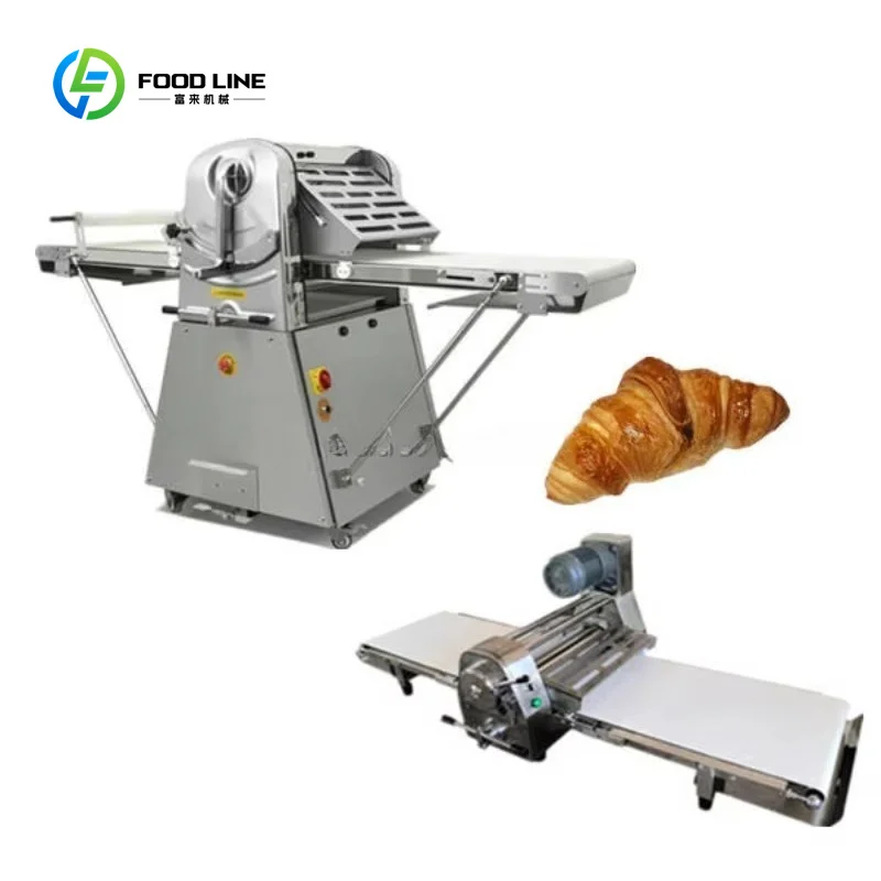 Customized Automatic Vertical Puff Pastry Laminating Machine for Bakeries Egg Tart Crust & Crescent Roll Dough Nuts Compatible