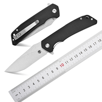 FF17 Folding Knife D2 Steel Blade G10 Handle EDC Tool Pocket Knife for Outdoor Camping Hiking Hunting Fishing