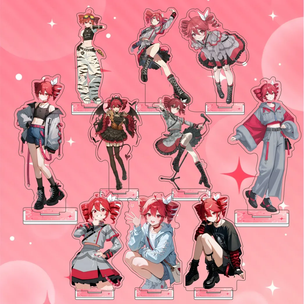 Kasane Teto Virtual Idol Singer 15cm Acrylic Character Standing Model Display Desktop Exquisite Decoration Fan Gift Keychain