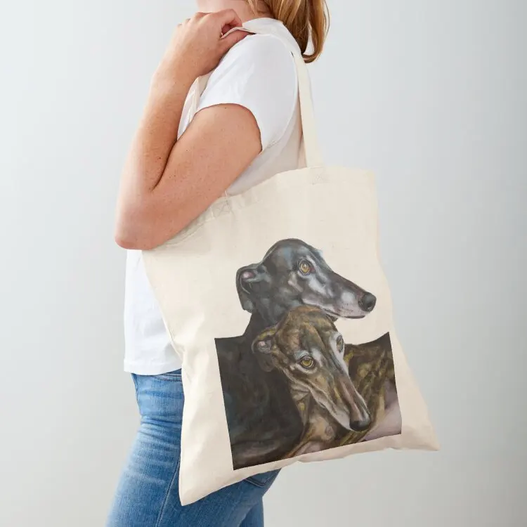 

Greyhounds - Galgos Espanol Tote Bag Handbags women Women's shopping bag canvas bags cute pouch bag