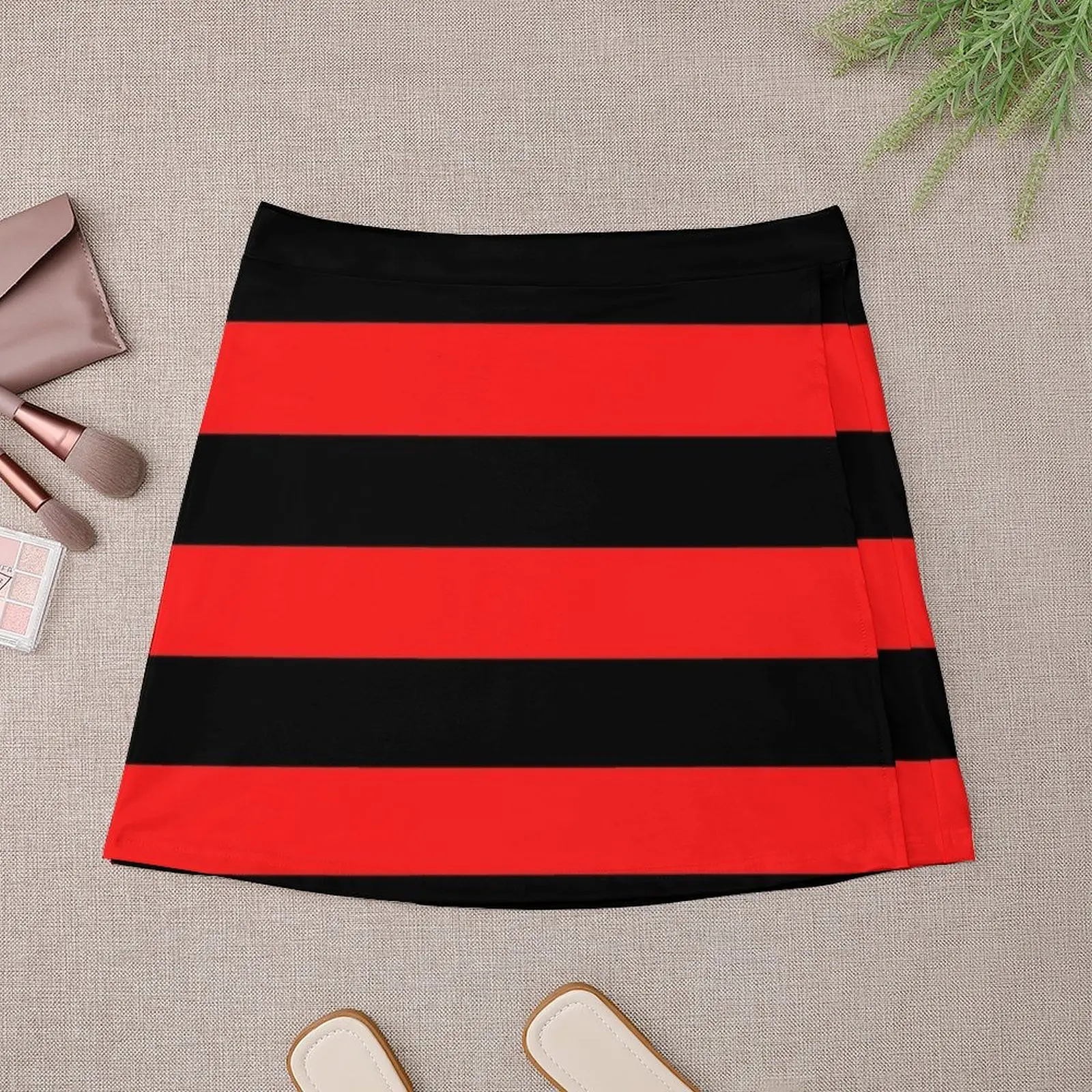 Red and black sriped Mini Skirt Women skirt luxury evening dresses 2023 kpop