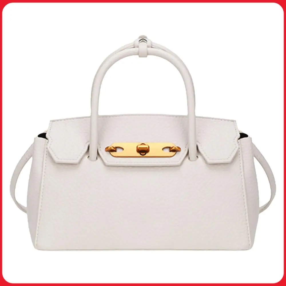 

Shoulder Bag for Women Adjustable Strap Crossbody Bag PU Leather Solid Color Top Handle Bag Trendy Handbag for Work Travel