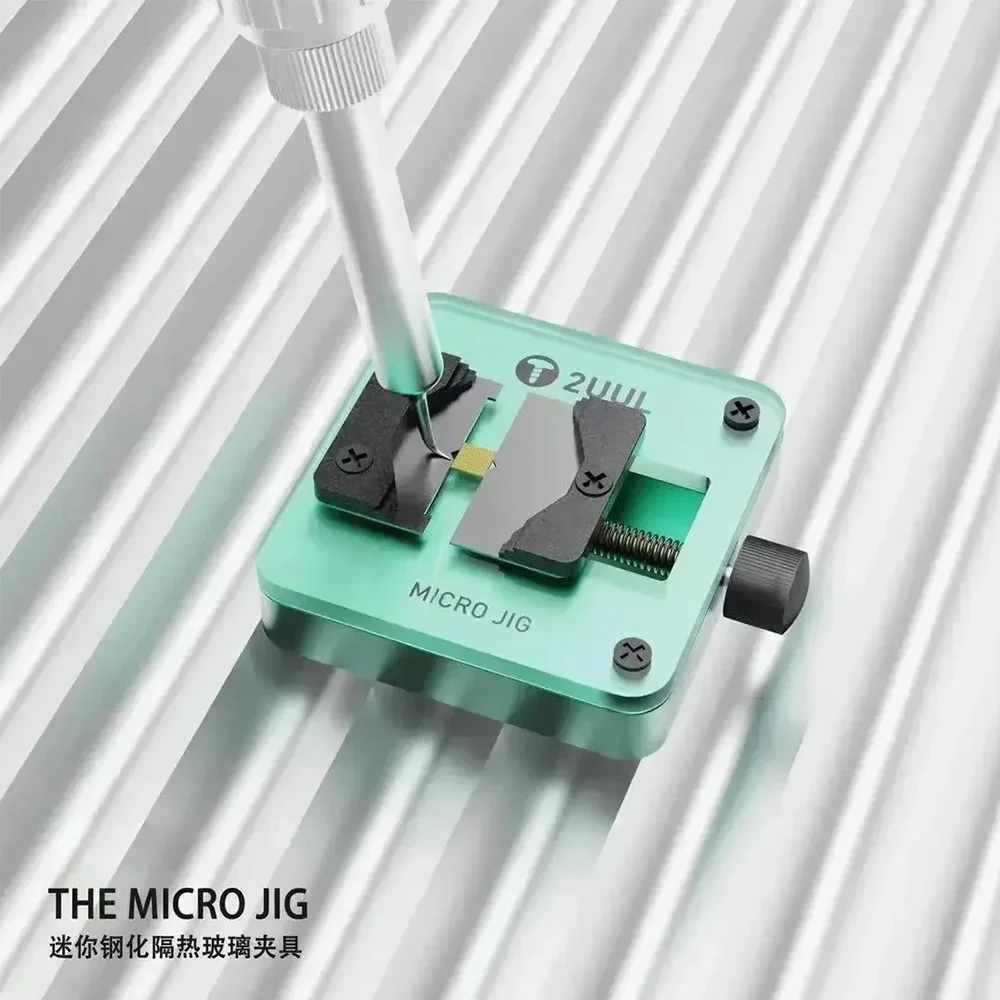 2UUL BH04 DE Micro JIG met Hittebestendige Gehard Glas Armatuur Voor Printplaat Moederbord IC Chip Planten Tin Universele Klem