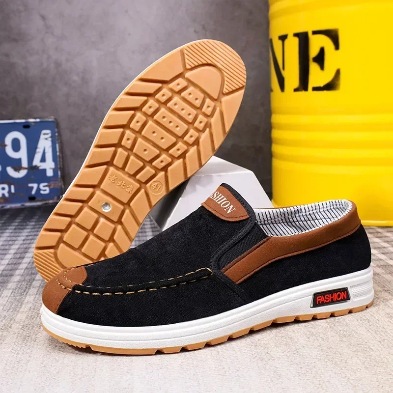 Plus Size Men\'s Casual Shoes Lightweight Sneakers Comfortable Walking Shoes Slip on Vintage Flats Men Shoe Zapatillas Informales