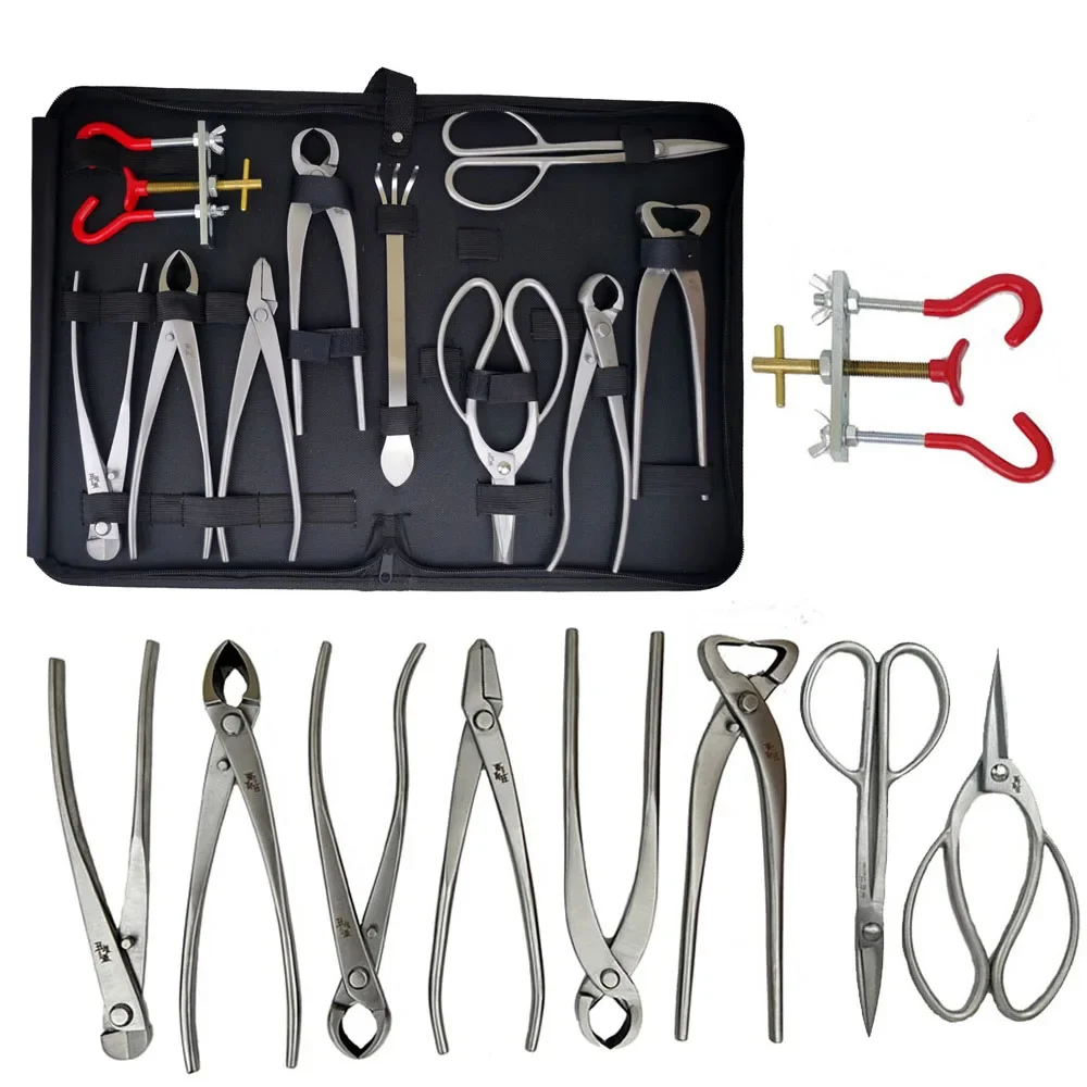 Padrão Grade Jardim Bonsai Tool Grupo Tesoura Cortador Kit de Tesouras de Poda Bonsai Styling Tools
