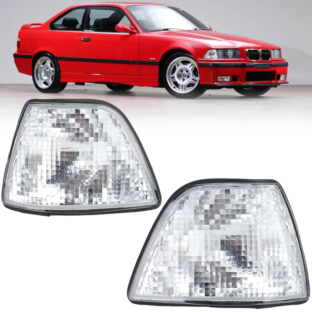 

Car Corner Turn Signal Fog Light for BMW E36 318i 318ti 320i 325i 328i M3 4DOOR 1991-1999 White 63138353279 63138353280