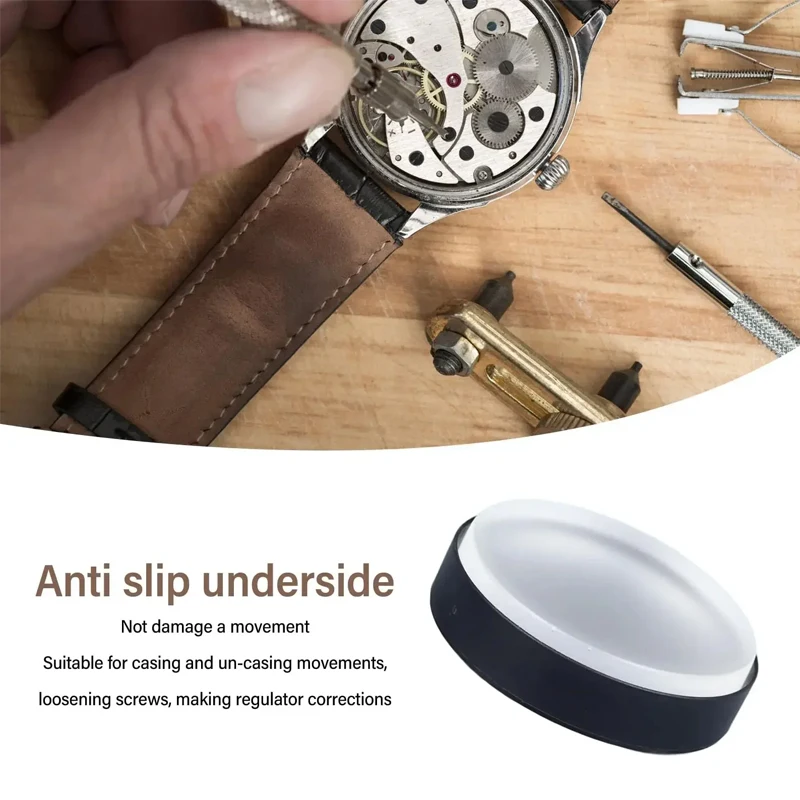 ساعة حركة حامل وسادة ساعة غلاف وسادة شفافة لينة المطاط ساعة أداة إصلاح ساعة حركة وسادة وسادة #2