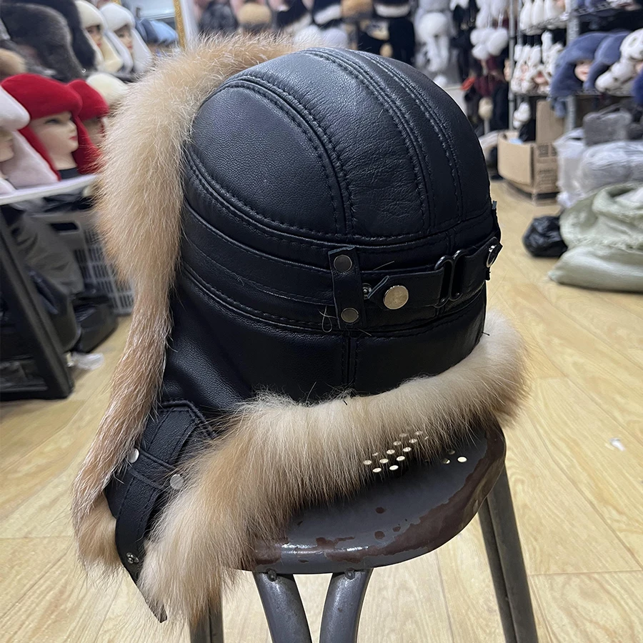 Hot Sales Real Fox Fur Hat Women Hats Fashion Winter Hats Men Warm Winter Real Fur Hats Women