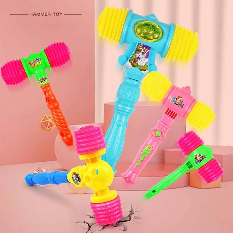 Children's Hammer Toys With Whistle Can Sound BB Hammer Parent-child Interactive Games Cheering Hammer Toys Birthday Gifts