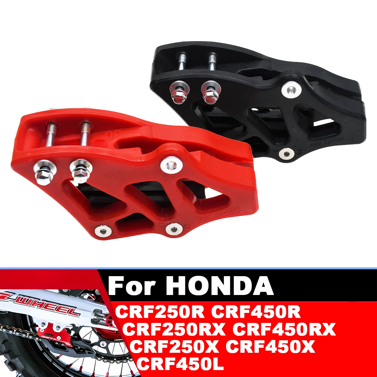 

30mm/34mm Chain Guide Guard parts For Honda CR125 250 CRF250R 450R 250X 450X 250RX 450RX 450L 2005-2022 Endurance race dirt bike