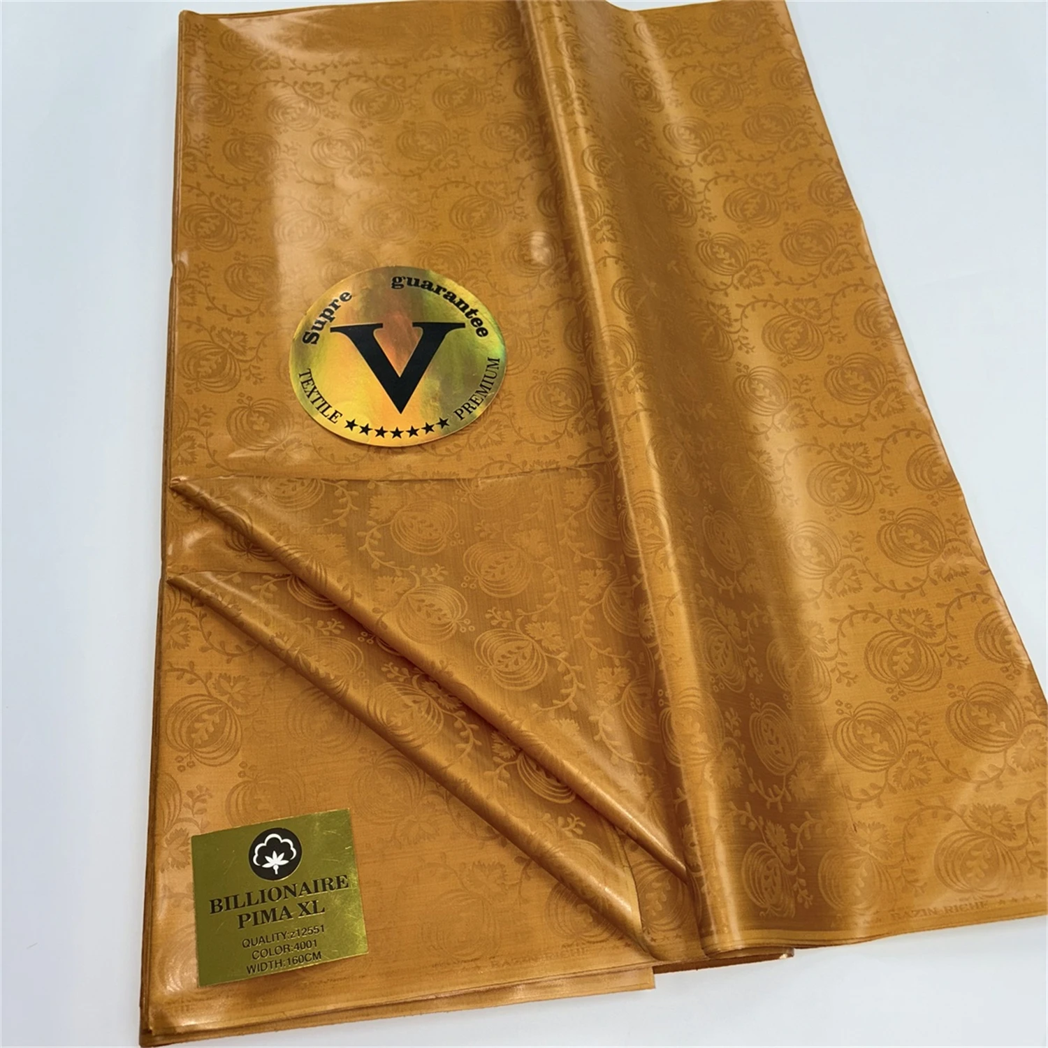 

Luxury 5 Meter 100% Cotton African Jacquard Basin Dress Fabric Basin Riche Brode For Men Or Women Clothes Material Wedding Party