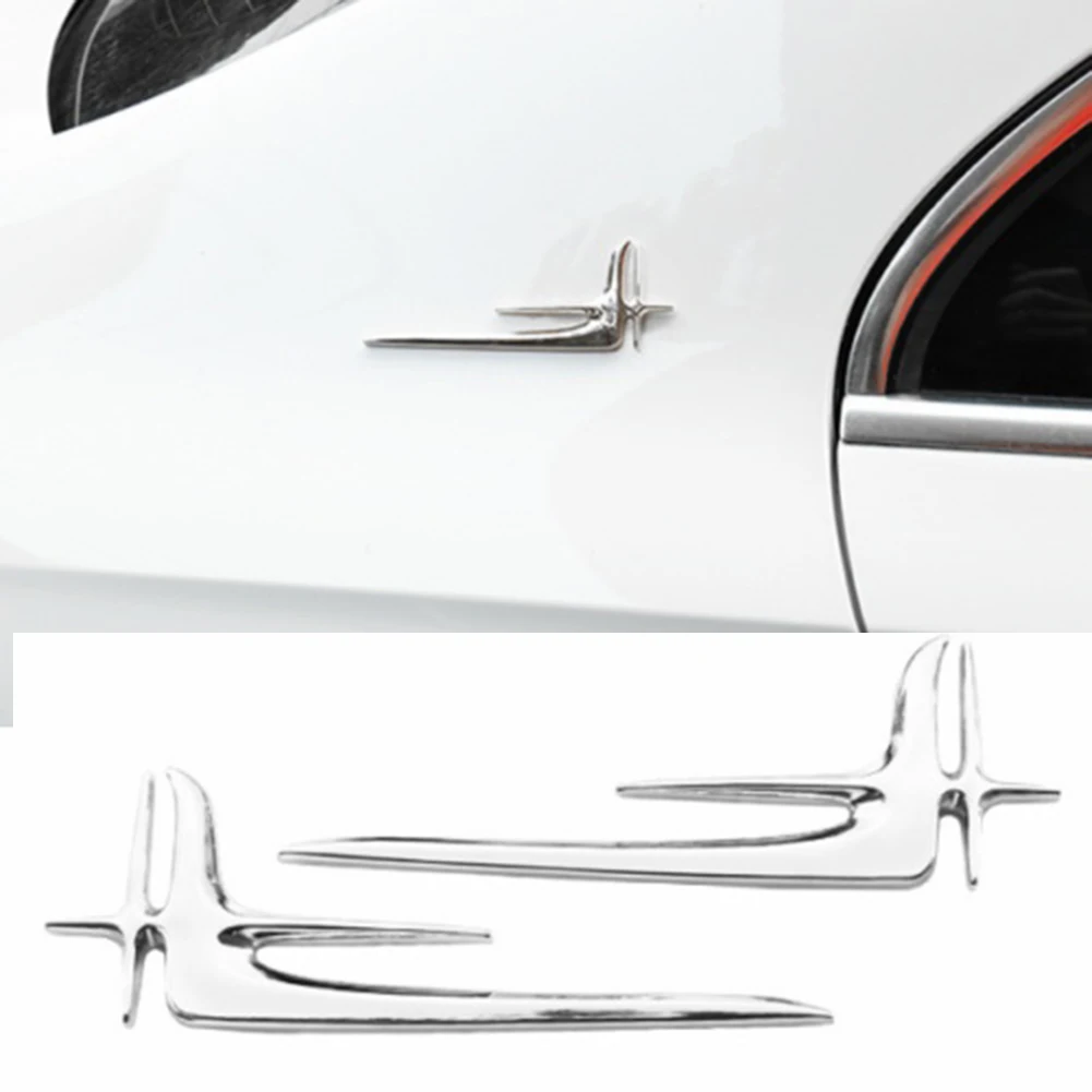 For Car Body Decoratio Decal Sticker Practical 137mm X 48mm Silver Extended Edition Car Side Sticker Automotive Accessories