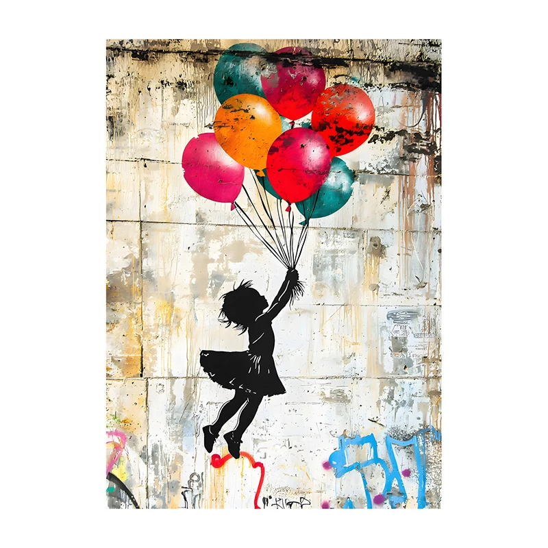 

Balloon Take Girl Fly 500/1000/1200/2000 PCS Jigsaw Puzzles Family Activity Games for Gameroom Bedroom Gifts Home Decor