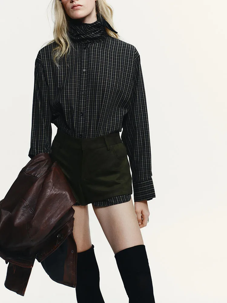 

High-End Cheered Scarf irt Long Sve Winter New Arrival Versatile Women's Faion ort Coat European Sle Button Closure