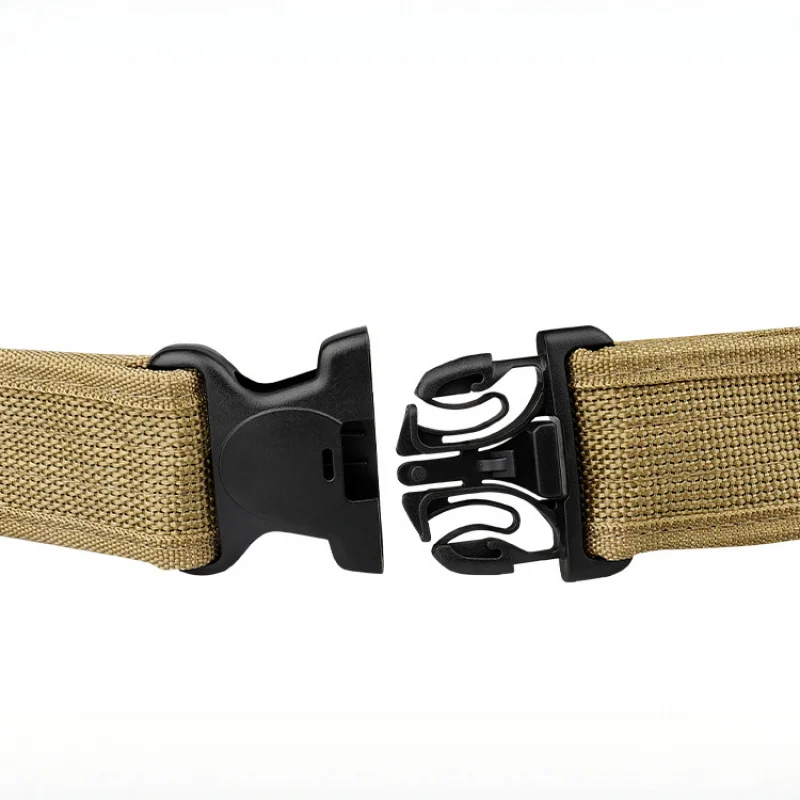 قطعة واحدة من حزام المرافق التكتيكي على الجانب S مع شريط فيلكرو - مادة البولي بروبيلين المتينة للمشي لمسافات طويلة والتخييم والاستخدام العسكري #4