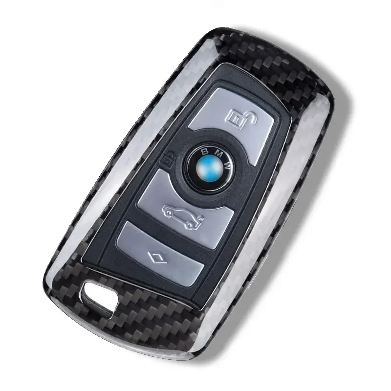 Coque de protection porte-clés en fibre de carbone, coque de clé, étui protecteur, accessoires de voiture, BMW 1, 2, 3, 3, 4, 5, 5, 6, 7, Bery Tage, M2, M3, M5, M6