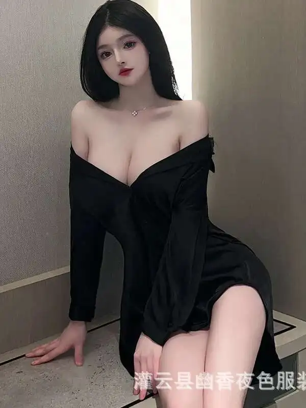 Moda sexy dolce mini abito camicia biancheria intima prospettiva tentazione puro desiderio camicia donna sexy abito sexy elegante top W7OW