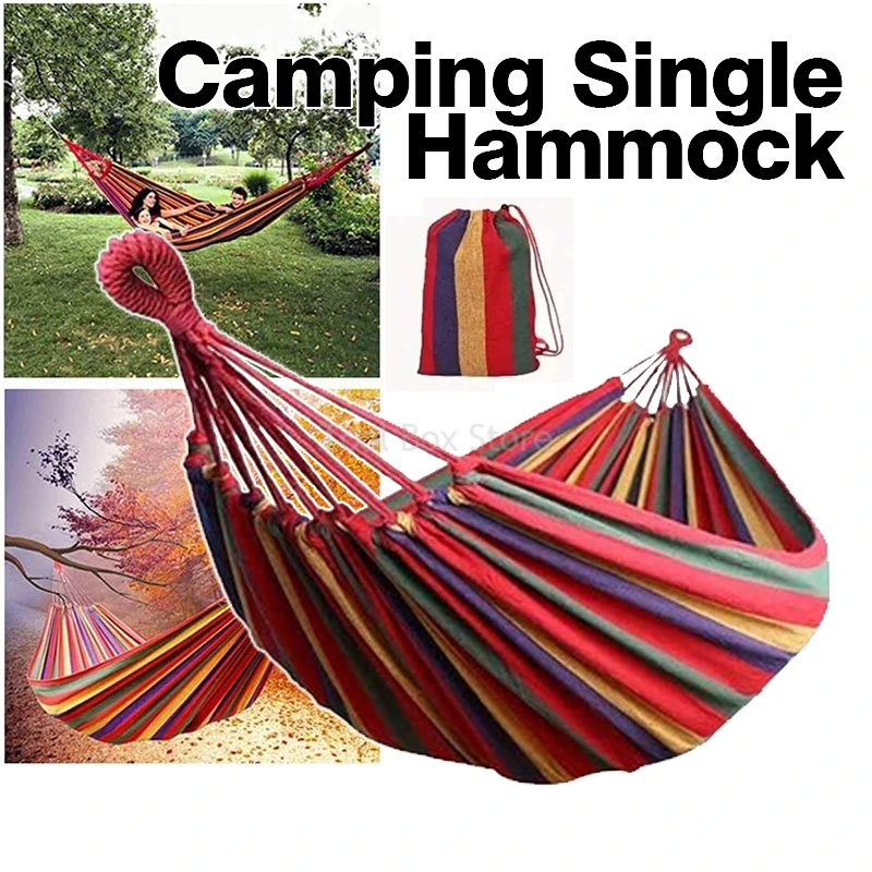 

Portable Hanging Hammock Indoor Home Bedroom Hammock Lazy Chair Sleeping Bed Outdoor Travel Camping Swing Hammock with Tree Rope