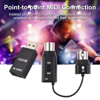 M-VAVE MS1 Mini sistema de transmisión inalámbrica Sistema MIDI Adaptador inalámbrico MIDI Soporte Plu Play para dispositivos con interfaz MIDI