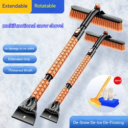 Snow clearing/ice scraping dual-purpose snow shovel Portable household/vehicle multi-functional snow removal set hand tool