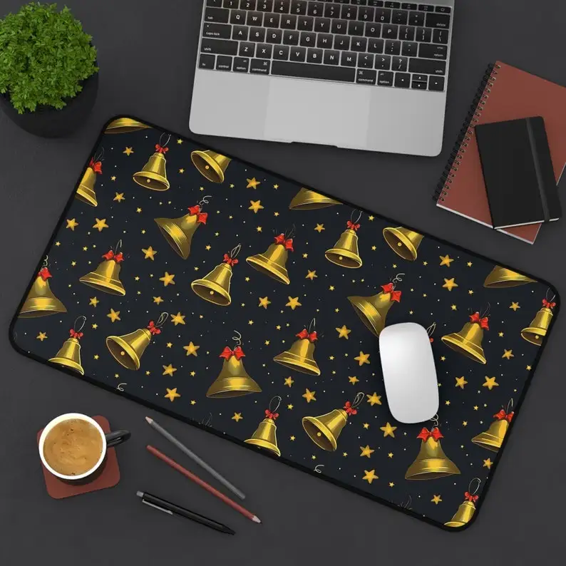 

Christmas Bell Mouse Pad, Cute Kawaii Desktop Decoration, Artistic Style Desk Mat, Anime Desktop Mat,Perfect Gift for Friends XL