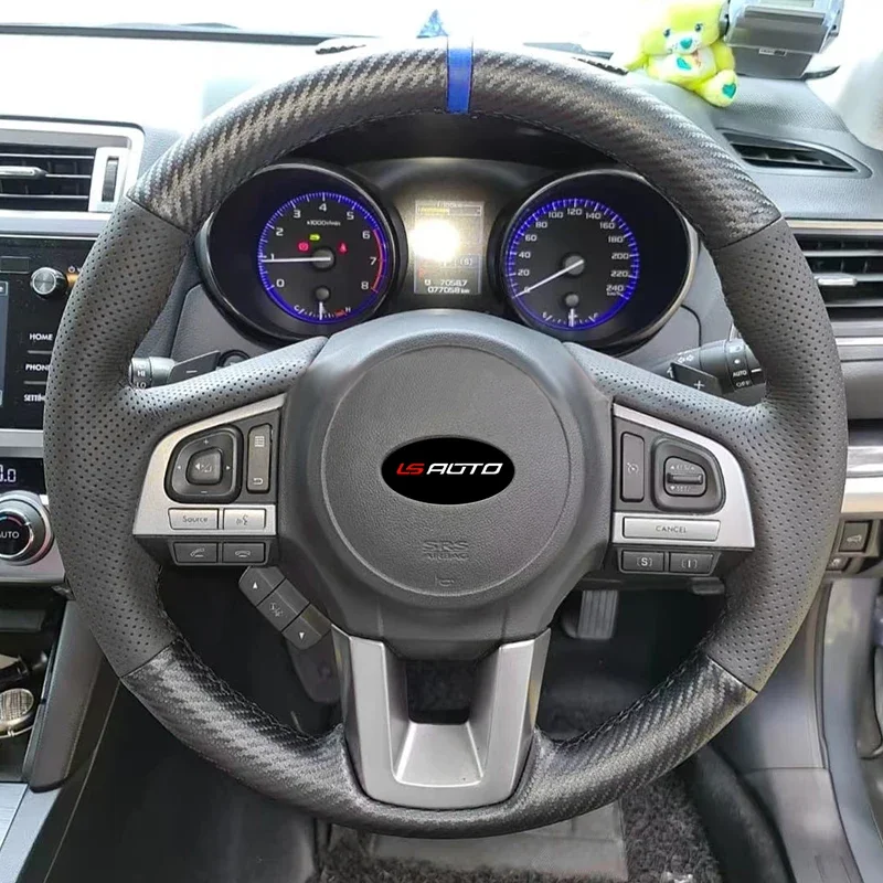 

LS AUTO прошитый вручную чехол на руль для Subaru Forester SJ Forester XT 2015-2018 года кожаный чехол на руль