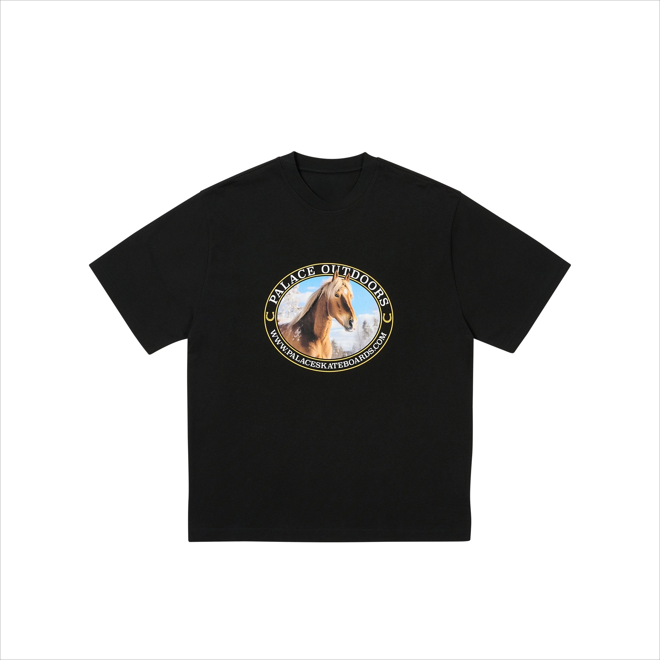 

2025Palace Summer T-shirt New Fashion Trend Men's and Women's Cotton Tops Street Retro Crew Neck Pattern Loose Y2KT-shirt