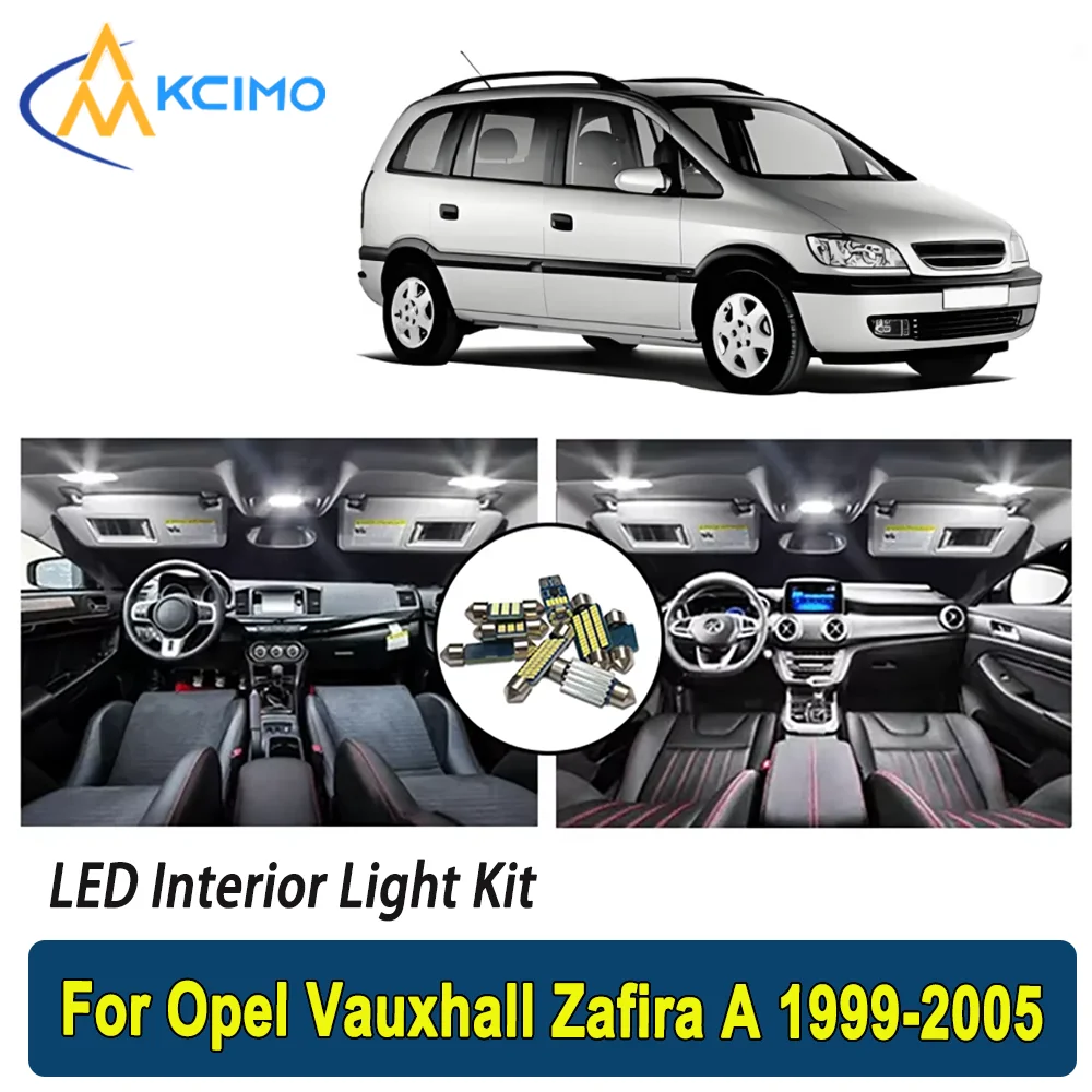 

Kcimo LED For Opel Vauxhall Zafira A (1999-2005) Premium Bright LED Interior Dome Map Trunk Light Kit Car Led Lamps Canbus Car