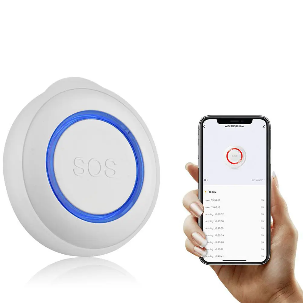 

Emergency Button Wireless Calling System for Elderly Patient Caregiver Alert with App Notification Remote Control Home