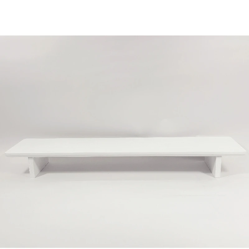 حامل شاشة خشبي من خشب الرماد الأبيض H20 حامل أجهزة الكمبيوتر المحمولة مع تصميم وحدات وحامل كمبيوتر منظم مكتب مريح #5