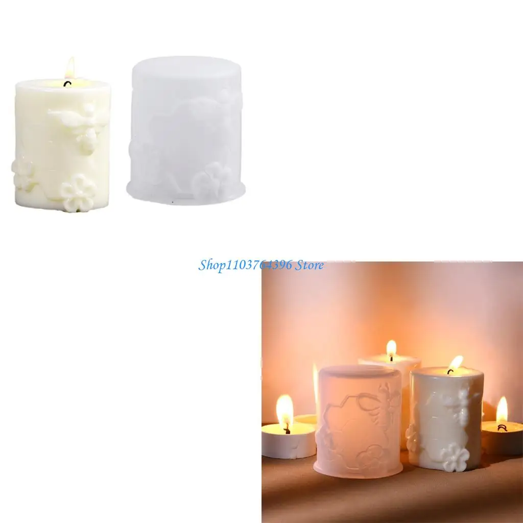 

Decorationative Cylinder Making Mould With Embossed Pattern Flexible For Craft And Decoration