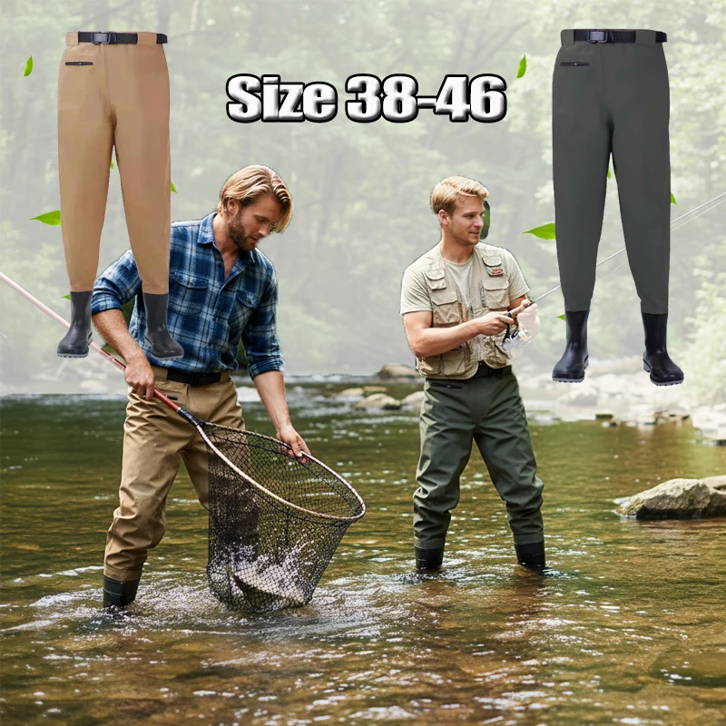 

Рыболовные вейдеры, нескользящие болотные штаны из ПВХ, водонепроницаемые поясные вейдеры для прогулок в воде, садоводства, скалолазания, рыбалки нахлыстом