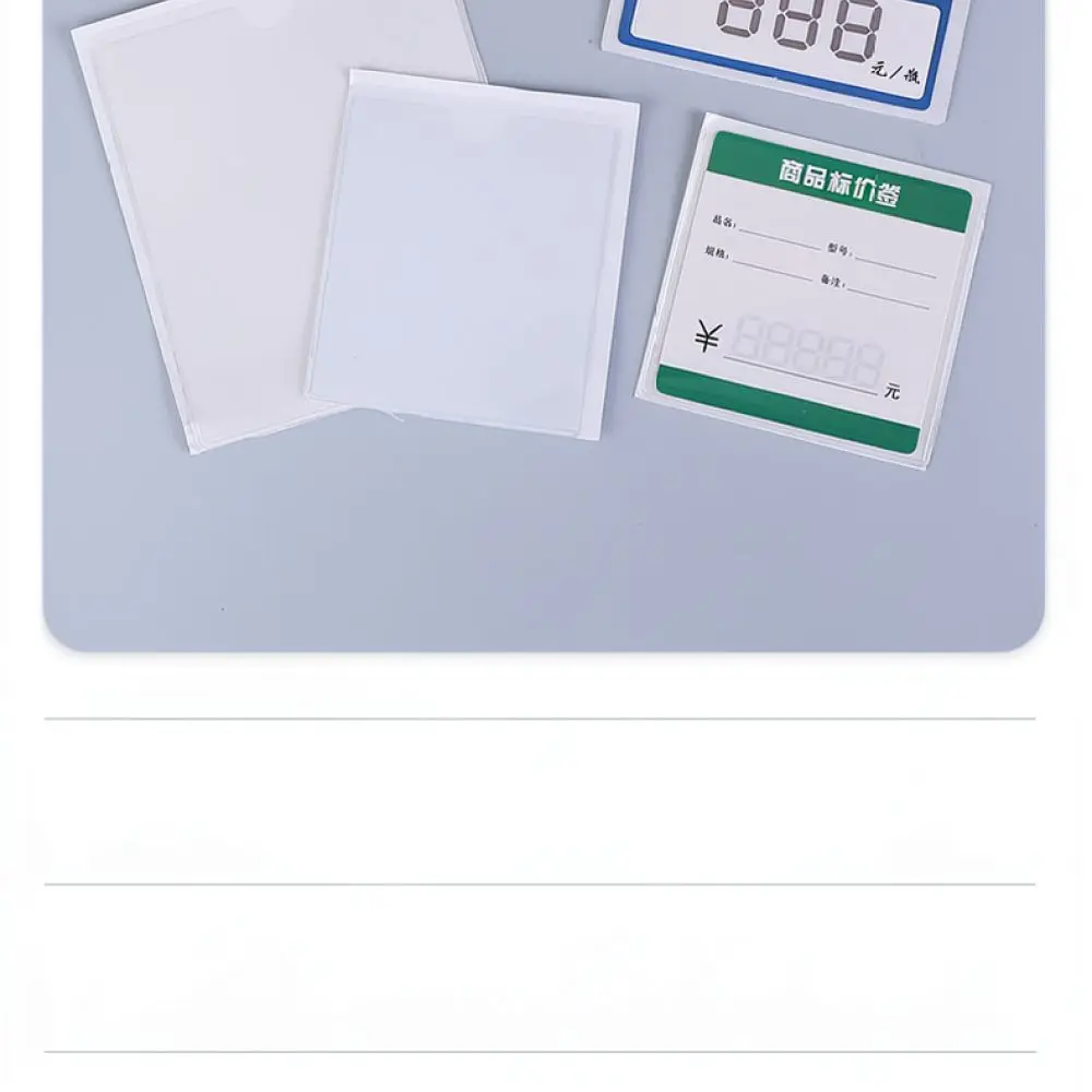 Clear Adhesive Pouch For Label Insertion Warehouse Shelf Bin Marker Organization Storage Tagging Holder System - view 5