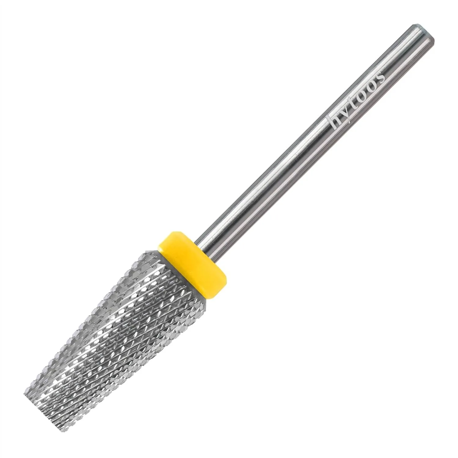 

5 in 1 Flat Top Tungsten Carbide Nail Drill Bit for Acrylic Gel Manicure, 3/32" Shank Two-Way Rotation Nail File Accessory