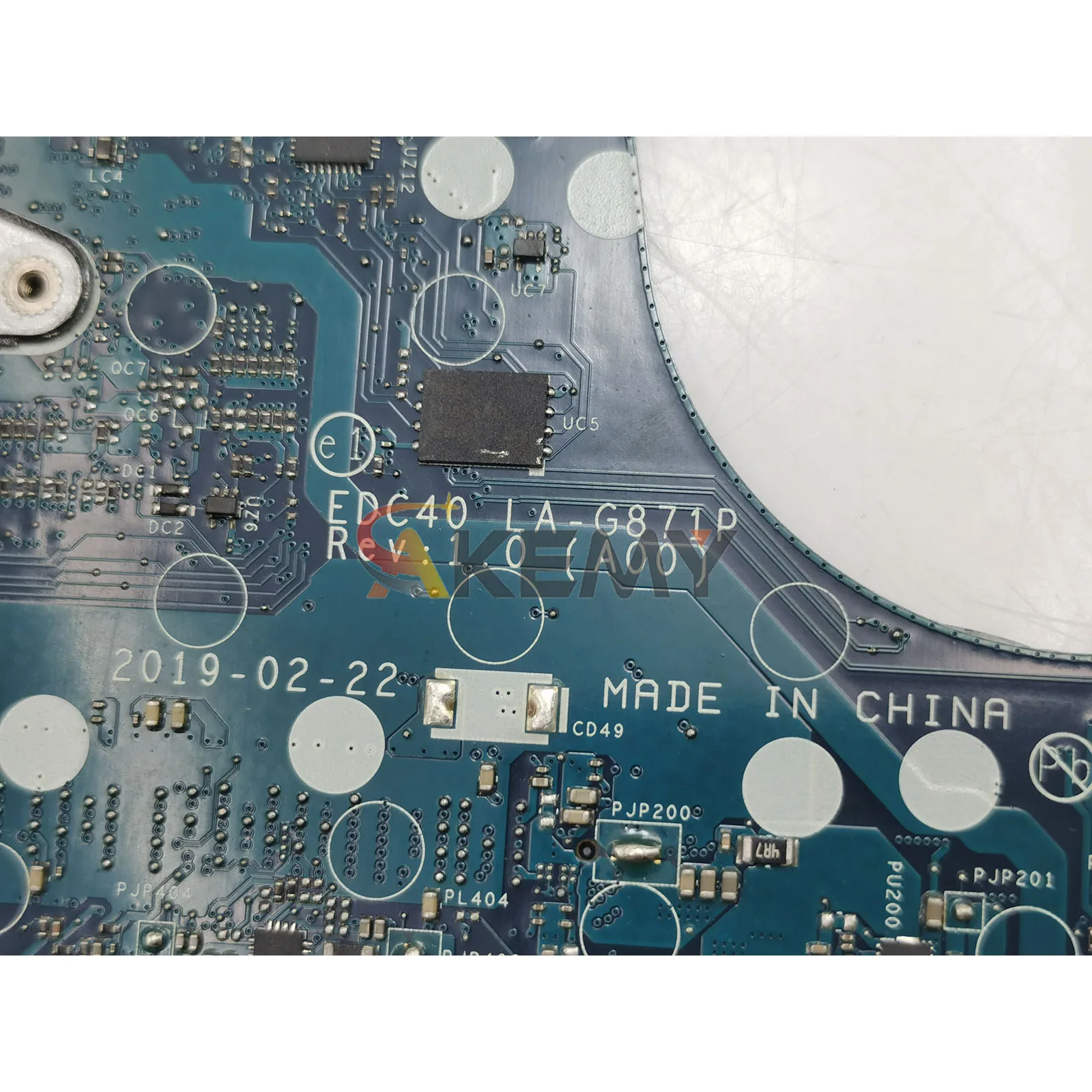 لوحة رئيسية للكمبيوتر المحمول Dell Latitude 7400 LA-G871P مع وحدة المعالجة المركزية I5 I7 0FHPJ8 0WRHWP 0M2JD3 0WYXPY 100% تم اختبارها بشكل جيد