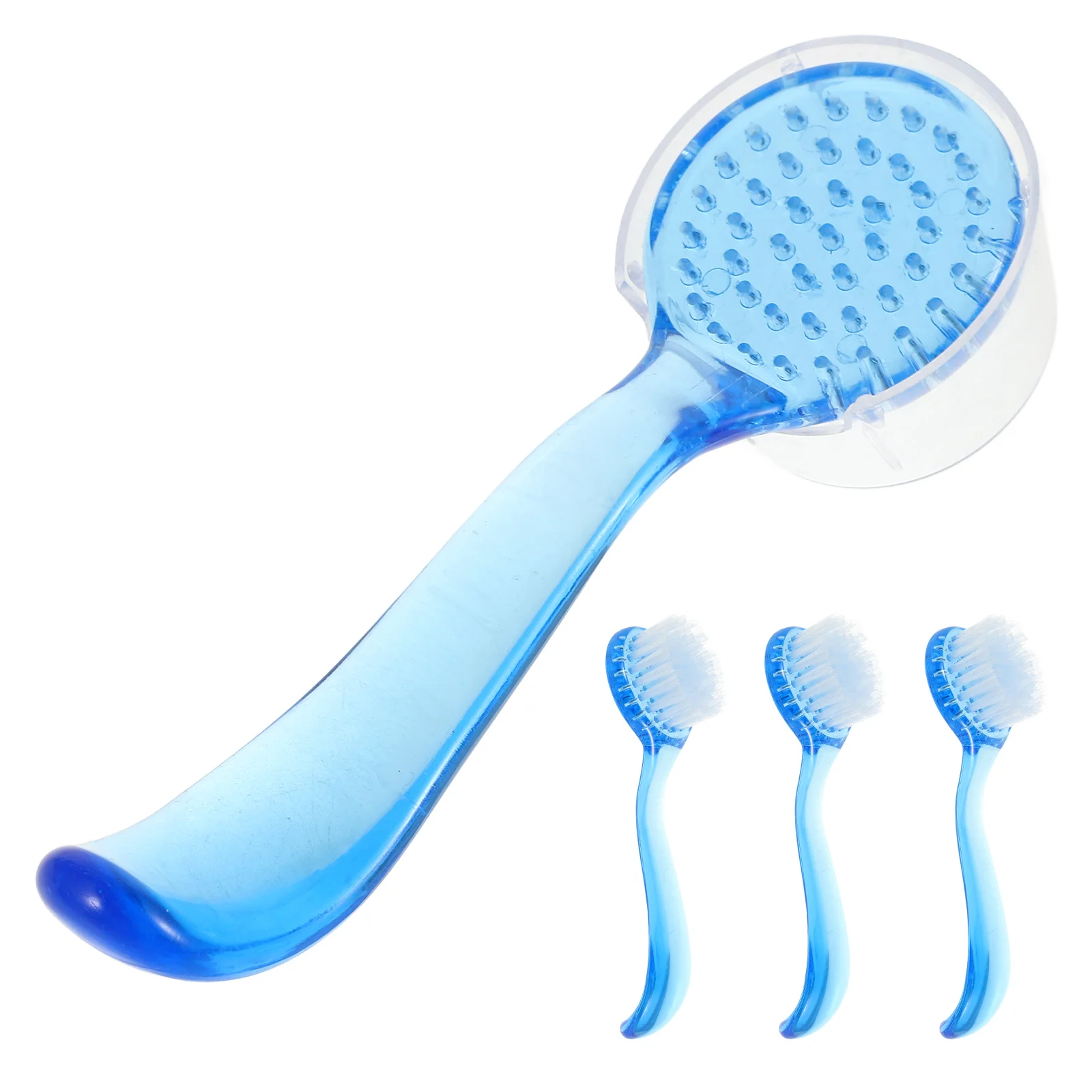 4 PCS Pore Cleaner Tool Face Cleaning Brush with Cap Nail Scrubber Man