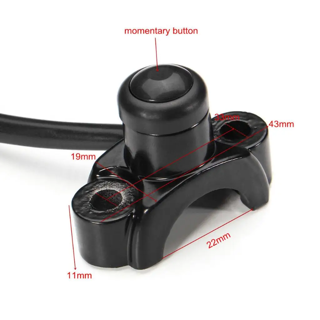 Kill Stop Horn Button Switch Waterproof Start Engine Switch for ATV Off Road Go Kart Motorcycle