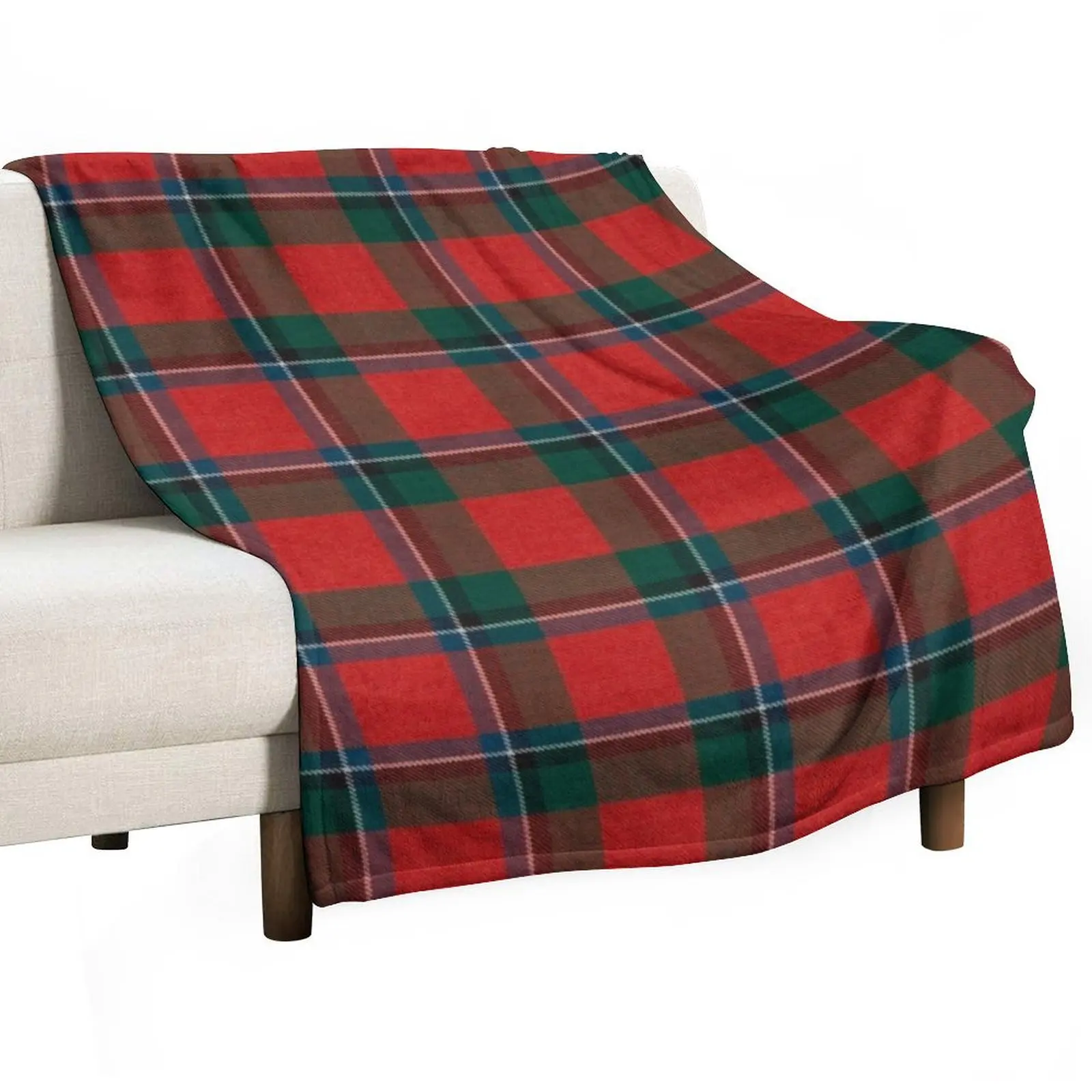 Sinclair Scottish Tartan Throw Blanket Luxury St warm for winter Blankets