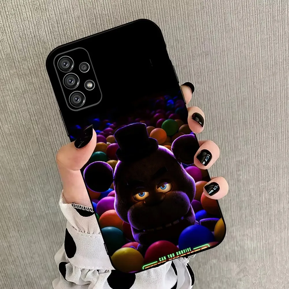 F-Five N-Nights at Freddys FNAF Phone Case For Samsung Galaxy A20,A21s,A22,A31,A32,A52,A53,A72,73,A80,A91 Soft Black Cover