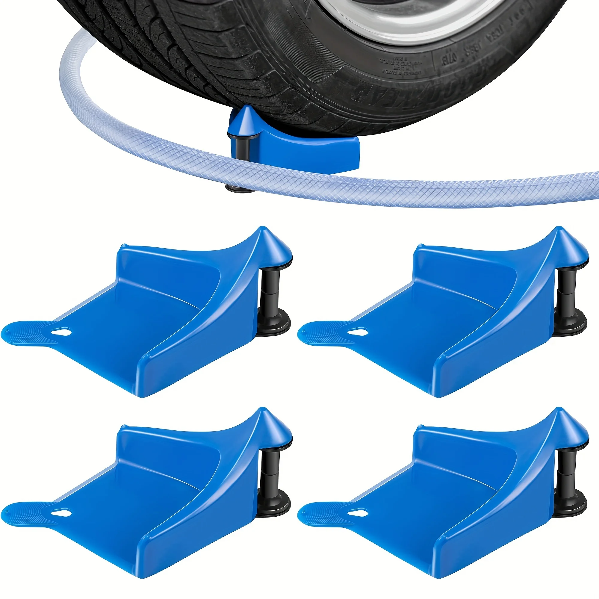 1 tire hose roller for car washing, tire hose guide to prevent high-pressure washer hose from getting stuck under the tire
