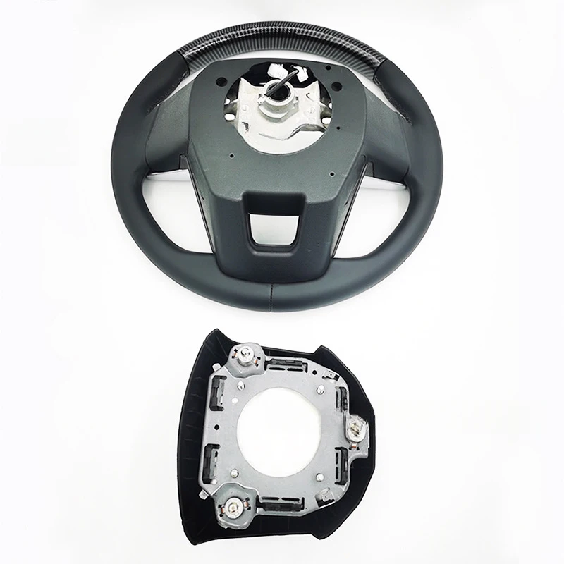 Multifunctional Custom Carbon Fiber Steering Wheel With Custom Stitching Multiple Color Options Interior Mod Parts view 3