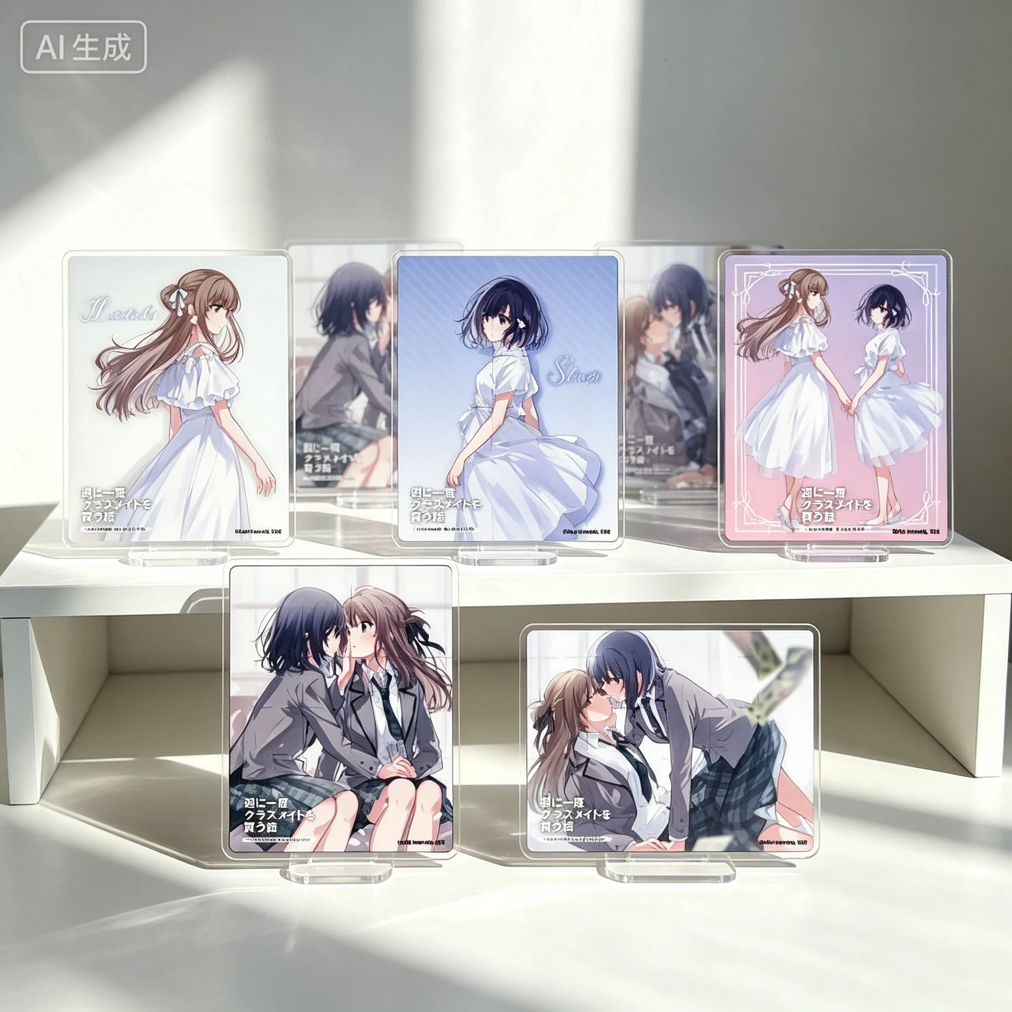 

Tory about Buying My Classmate Once A Week Anime Miyagi Shiori Flight 15cm Acrylic Stand Figure Keychain Tabletop Decorations