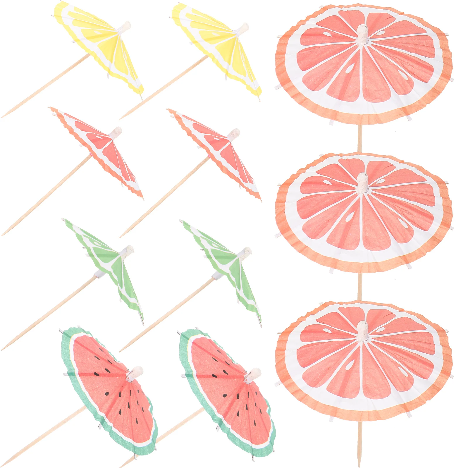 

50pcs Umbrella Picks Cocktail Toothpicks Cocktail Umbrellas For Drinks Pineapple Drink Decorations Bar Tools Disposable Paper