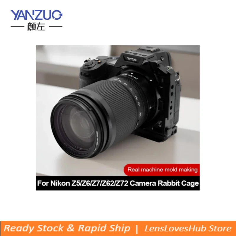 

YANZUO Professional Photography Camera Quick Release Board for Nikon Z5 Z6 Z7 Z6II Z7II Fuselage Protective Frame Z7 Camera Cage