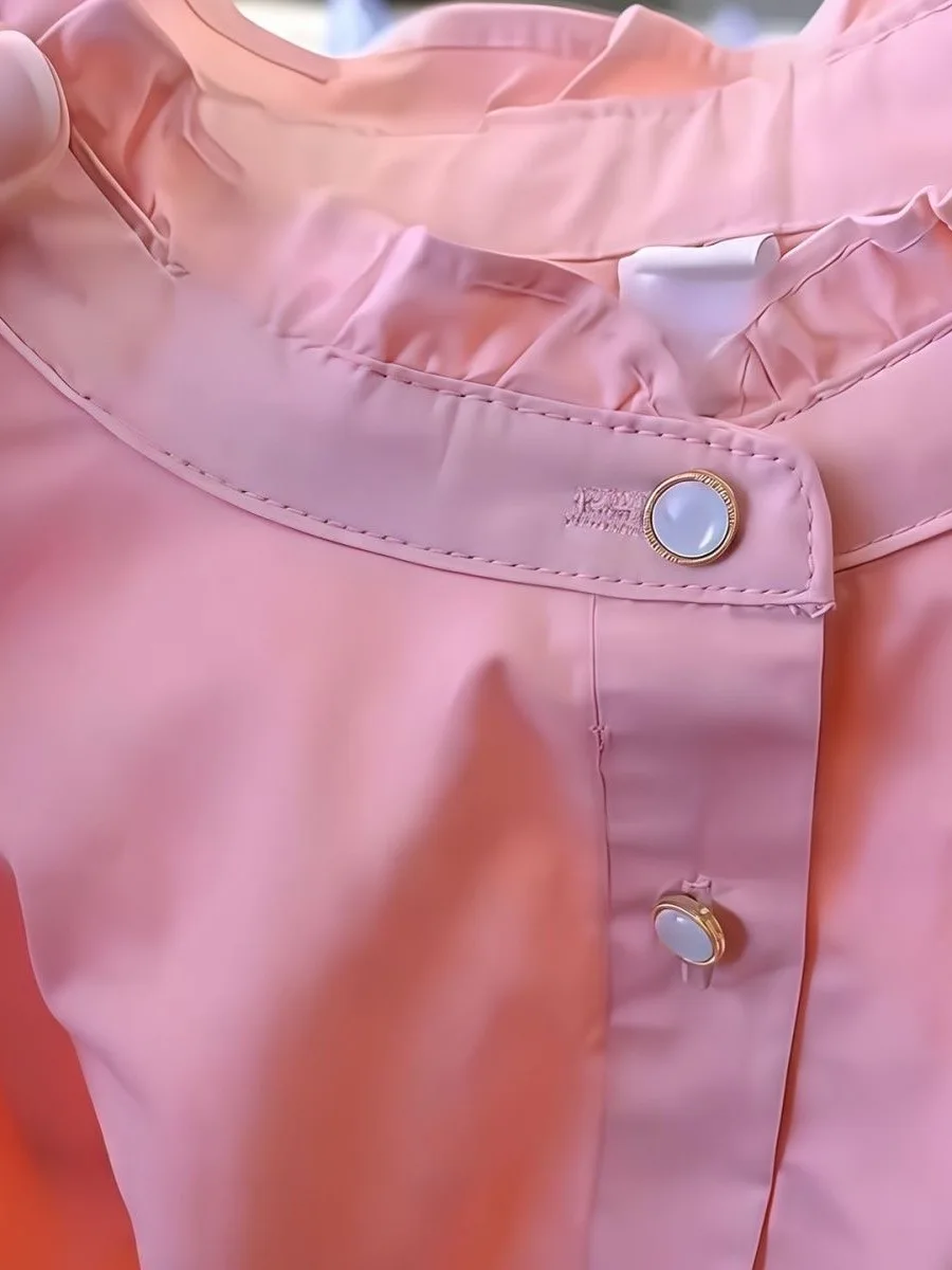 

Ele Simple irt Beautiful Top Women's Faion Autumn Winter Polyester Long Sve round Ne Basic Sle UV Protection